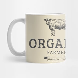 Organic Farmer Cow Mug